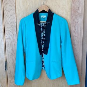 COVET Blazer Roll Cuff Contrast Lining